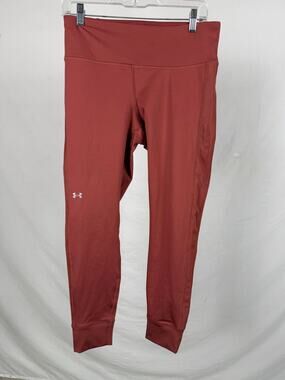 Under Armour Rust Brown ColdGear Compression Leggings Size L Pre-Owned